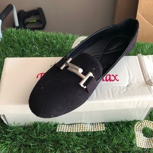 Same black loafers. Smaller size